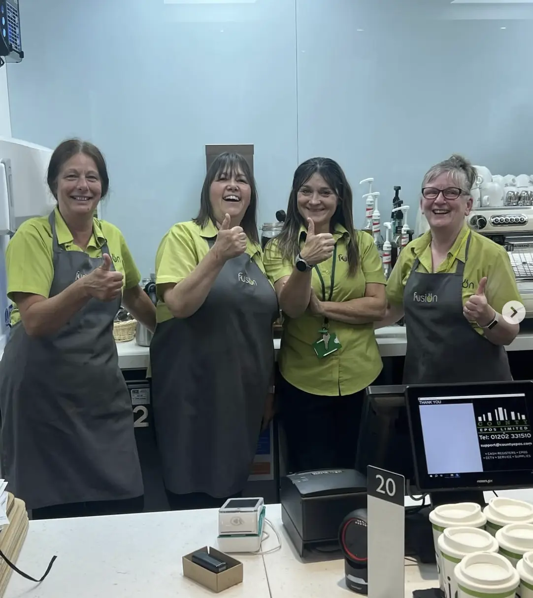 Customer team with their County EPOS installation