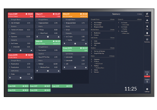 TouchKitchen kitchen display system
